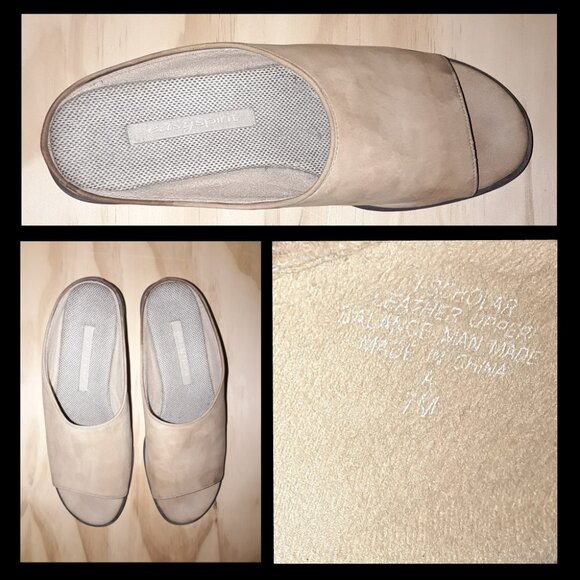 Easy Spirit open toe mules | suede leather upper | womens | Size 7 M - Picture 1 of 14